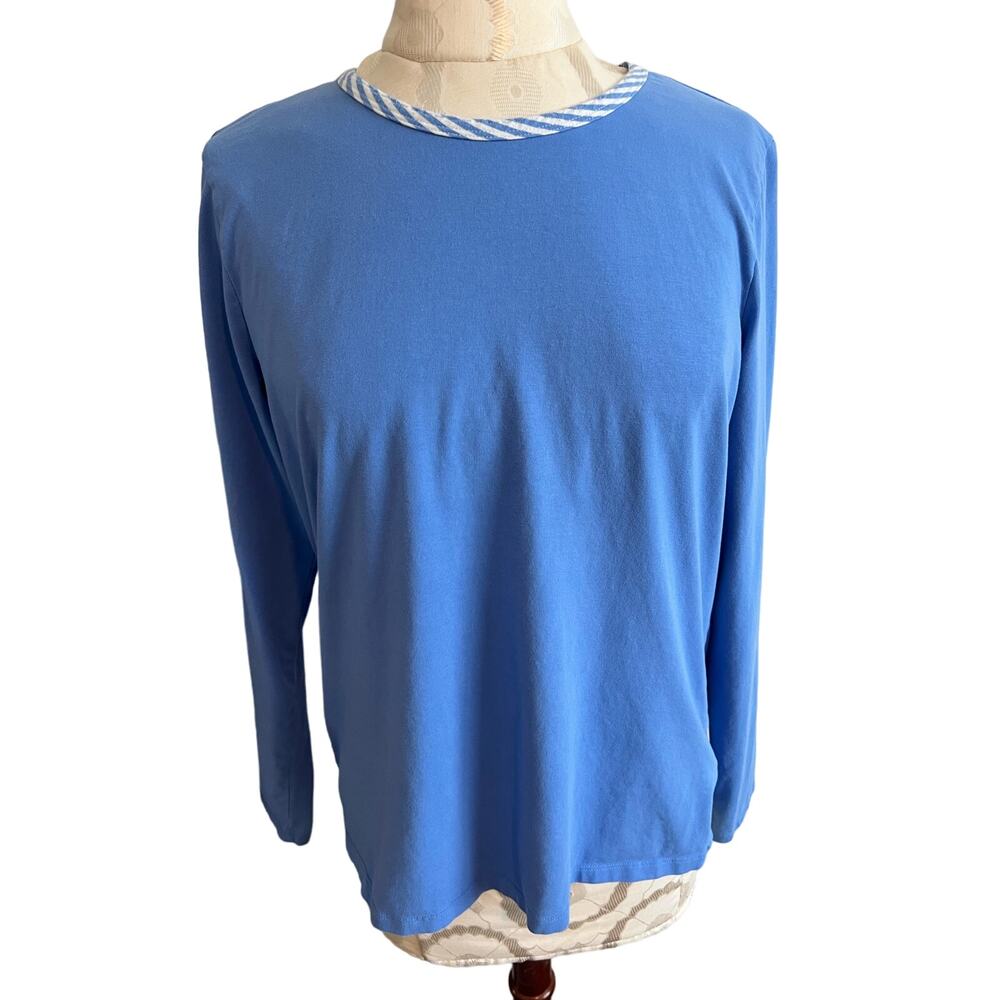 Lands End Long Sleeve Casual Tshirt Petite Medium